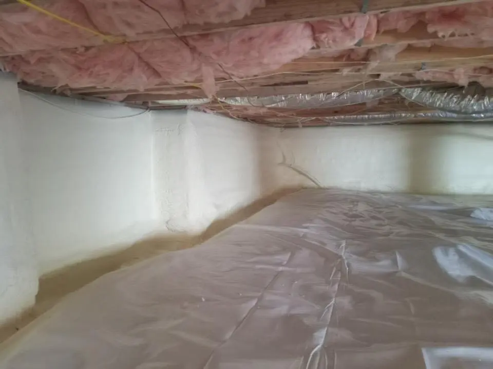 Crawl space encapsulation with closed-cell spray foam for Roof Waterproofing in Pikeville